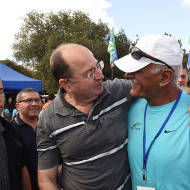 Yaalon at the event for the Druze fallen soldiers