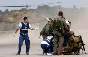 Medical evacuation by helicopter