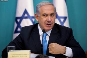 PM Netanyahu habla en una conferencia de prensa en Jerusalén la semana pasada, antes de viajar a los EE.UU..  (Foto: Yonatan Sindel / Flash90)