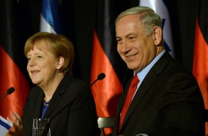 Prime Minister Netanyahu holds a joint press conference with German Chancellor Merkel in Jerusalem. (Photo: Haim Zach/GPO) 