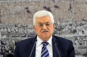Palestinian Authority head Abbas speaks during a meeting with members of the Palestinian leadership on November 8, 2014 in Ramallah. (Photo: STR/Flash90P
