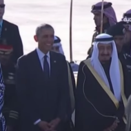 President Obama visits Saudi Arabia on International Holocaust Remembrance Day. (Screenshot)