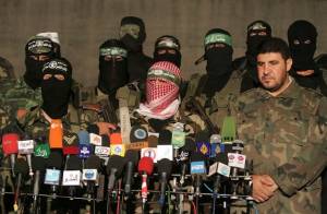 A Hamas press conference. (Photo: Mustafa Hassona /Flash90)