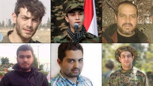 The six Hezbollah terrorists killed on Sunday. (Source Hezbollah)