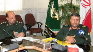 Iranian Brigadier General Mohammad Ali Allahdadi (R). (Photo: Twitter)