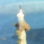An intercontinental ballistic missile is test-launched. (Shutterstock)