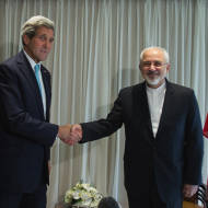 Secretary of State John Kerry meets with Iranian Foreign Minister Javad Zarif.