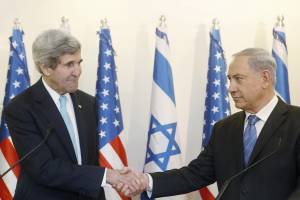 Israeli Prime Minister Benjamin Netanyahu and US Secretary Of State John Kerry. (Photo: Miriam Alster/Flash90)