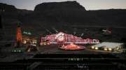 Preparations take place on stage ahead of the Israeli Opera performance at Masada. (Flash 90)