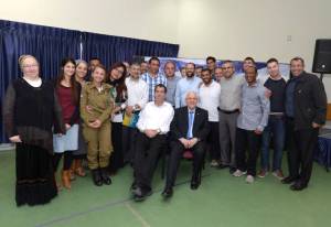 President Rivlin in Hebron. (Photo by Mark Neyman/GPO)