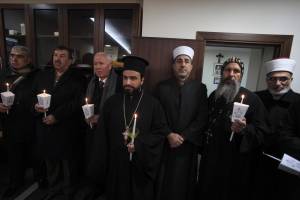 Clergy members mourn victims in Libya. (STR/Flash90)