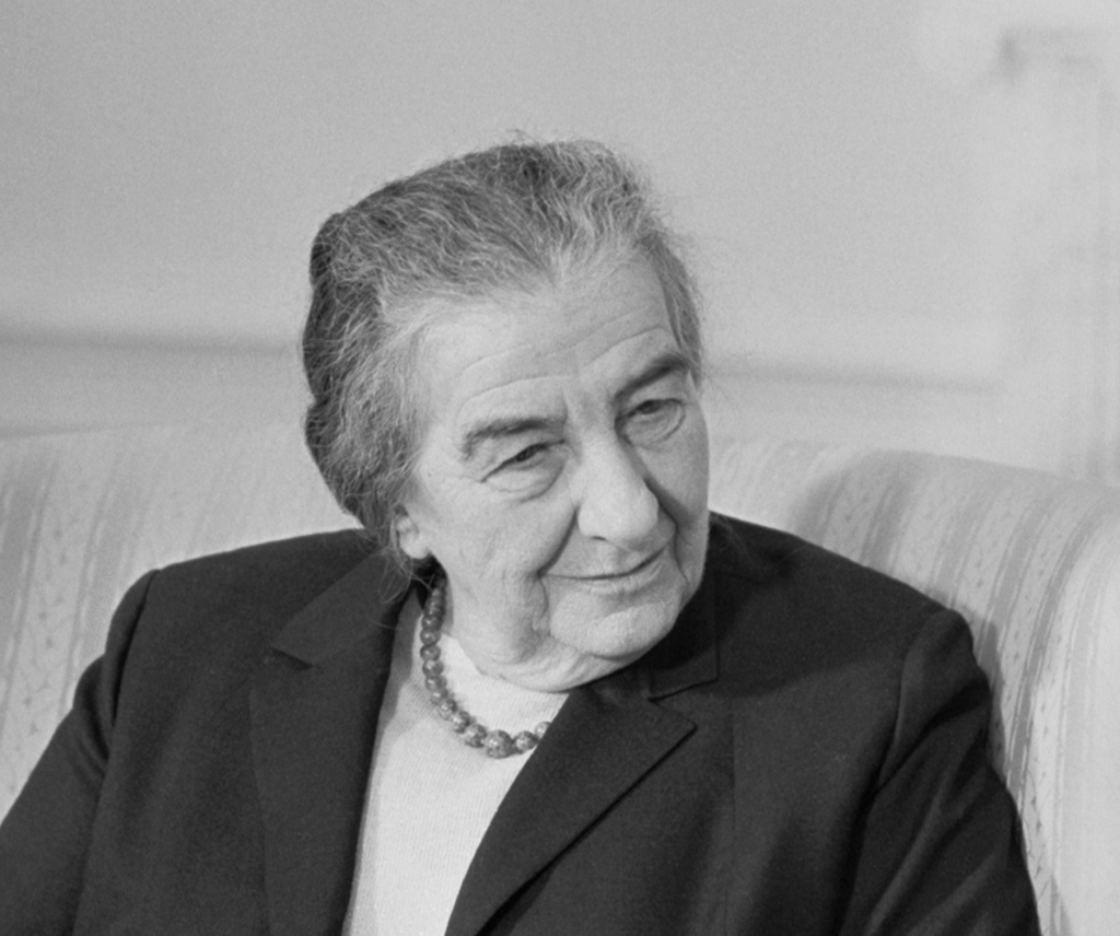 Former Prime Minister Golda Meir.