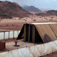 Model of the Tabernacle in Timna Park, north of Eilat.