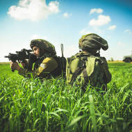 IDF soldiers on the Gaza border. (IDF)