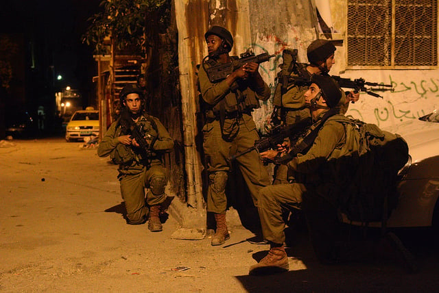 IDF forces operate in Judea and Samaria.