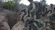 IDF forces view an exposed terror tunnel