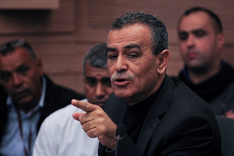 MK Jamal Zahalka speaks at the Knesset. (Hadas Parush/Flash90)