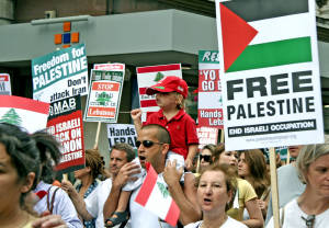 Anti-Israel protest.