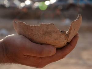 A bowl dating to the Early Bronze Age I. (Yoli Shwartz/IAA)