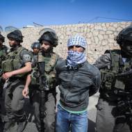 Israeli security forces arrest a terrorist