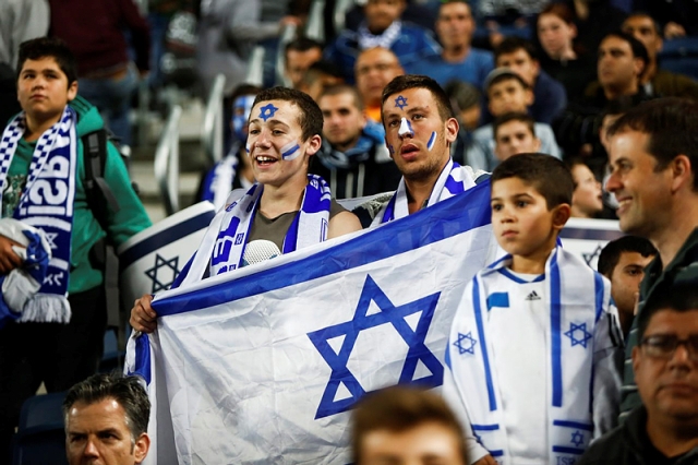 Soccer Israel flag