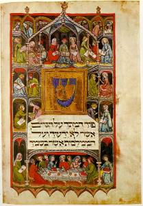 14th- century illuminated Haggadah