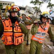 IDF rescue teams in action. (IDF)