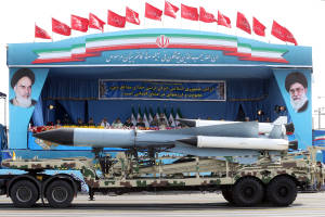 Iran missiles on display