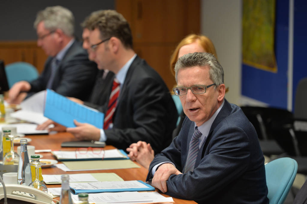 German Interior Minister Thomas de Maiziere