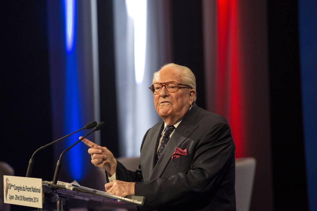 French far-right Front National former leader Jean Marie Le Pen