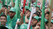 Palestinian supporters of Hamas