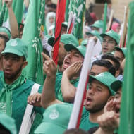 Palestinian supporters of Hamas