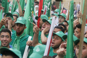 Palestinian supporters of Hamas