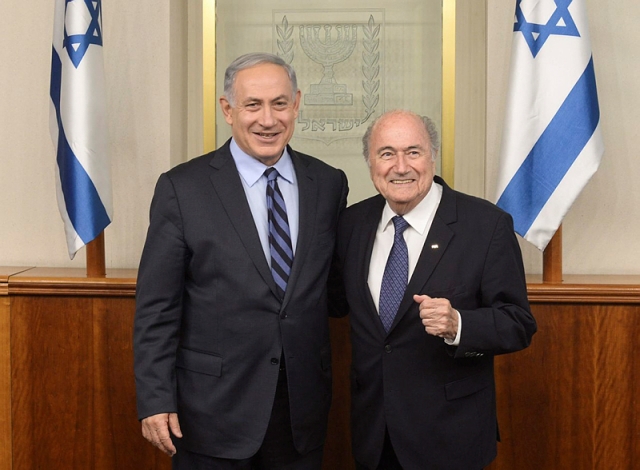 FIFA Blatter Netanyahu