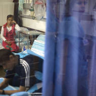 Palestinians in Israeli hospital