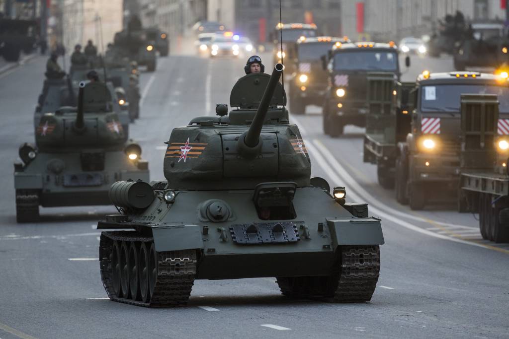 Russia Military Parade Rehearsal