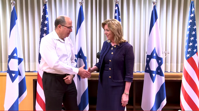 Deborah Lee James and Moshe Ya'alon