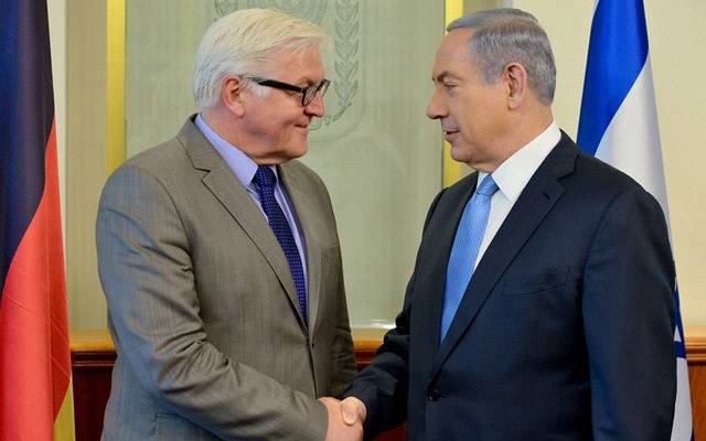 Netanyahu with German foreign minister