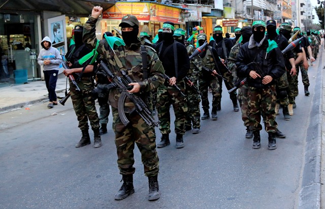 Hamas terrorists in Gaza