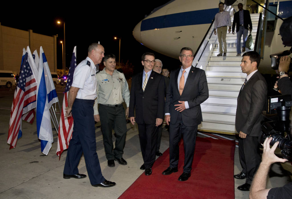 US Defense Secretary Carter arrives in Israel