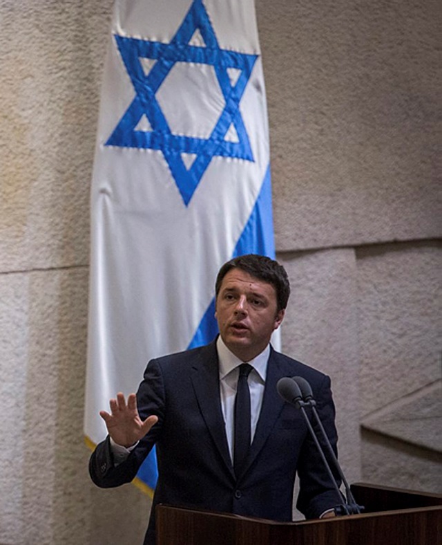 Renzi Italy Knesset