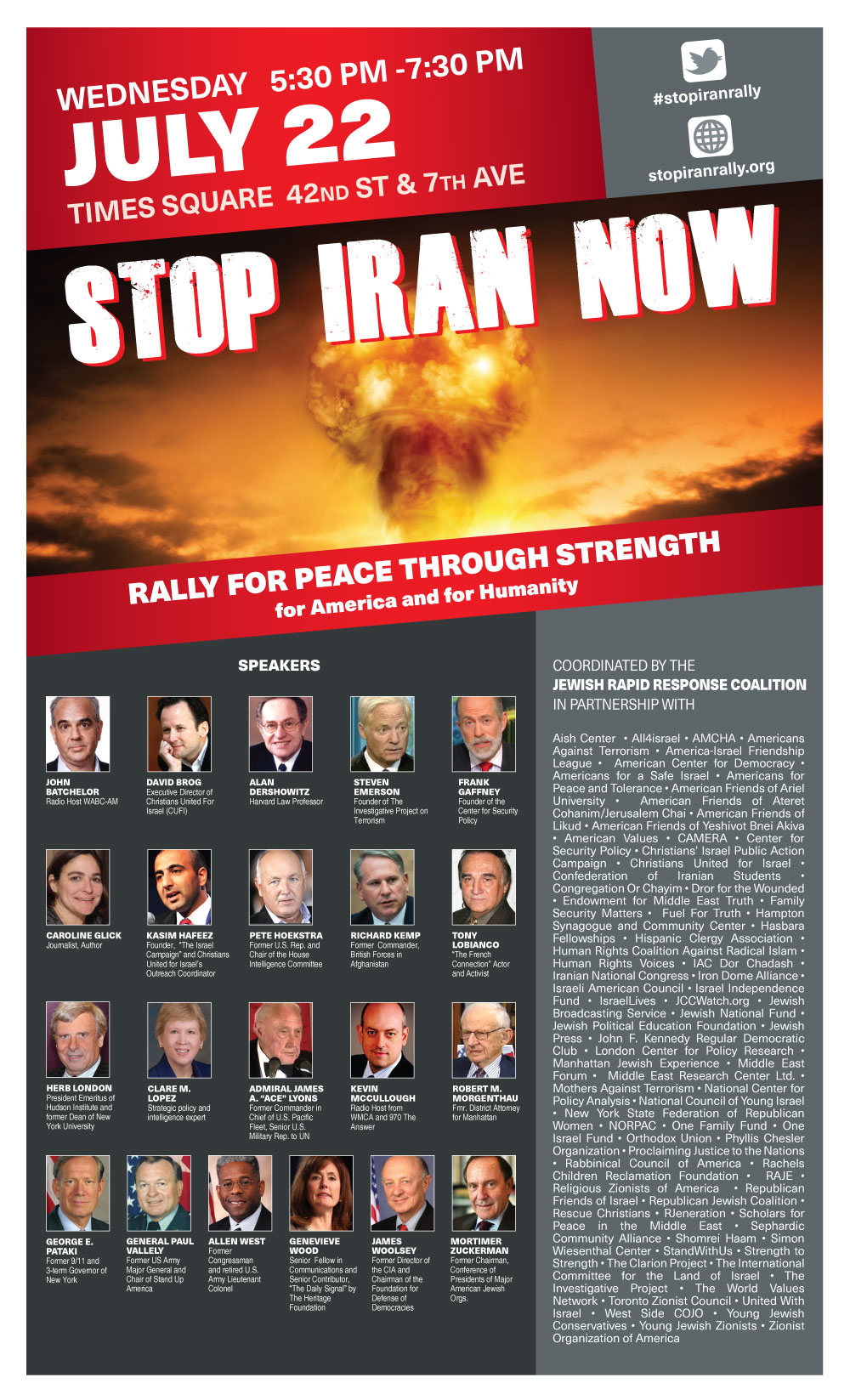Stop Iran Rally Flyer