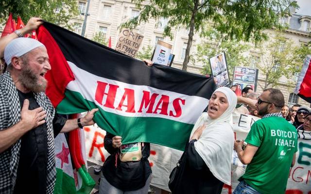 Anti Israel demonstrators