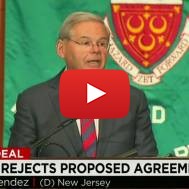 Democratic Senator Robert Mendendez Rejects Iran Nuclear Deal