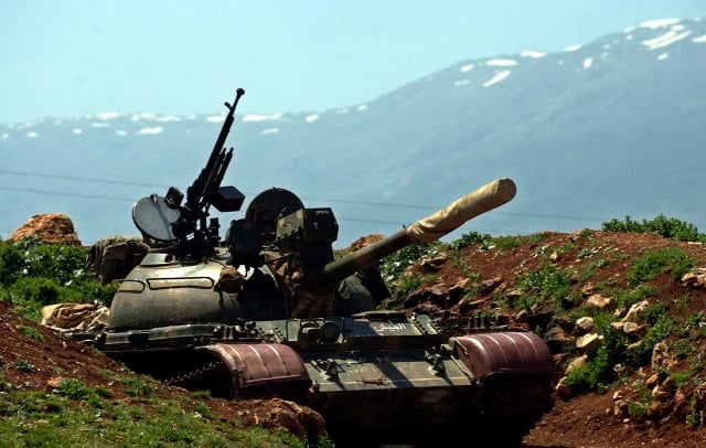 Hezbollah Syria tanks