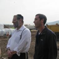 Rabbi Dov Frank (L) and Yehuda Herzlich