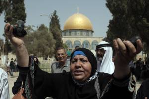 Palestinian riots Temple Mount