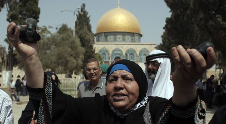 Palestinian riots Temple Mount
