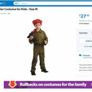 Walmart costume of IDF soldier