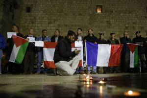 Palestinian solidarity with French